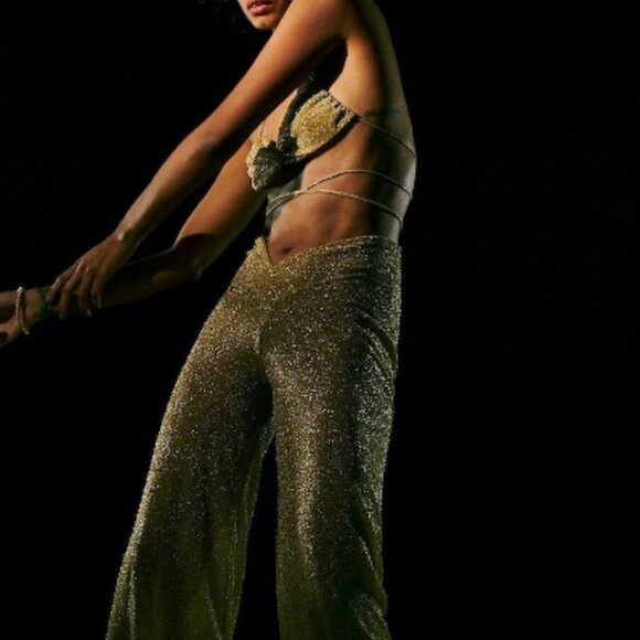 Gold lurex disco set - Picture 1 of 9